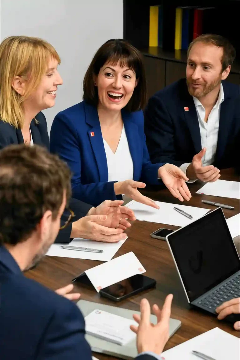 Équipe de direction en coaching collectif stratégique